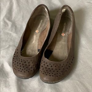 Merrell Mimix Joy Leather Cutout Ballet Flats